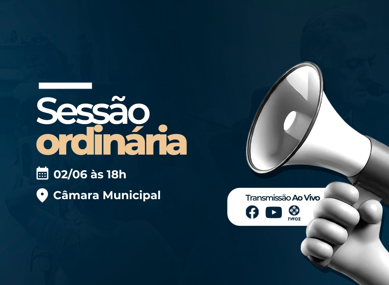 Notícia Câmara de São Mateus realizará a 20ª Sessão Ordinária de 2025 na próxima segunda-feira